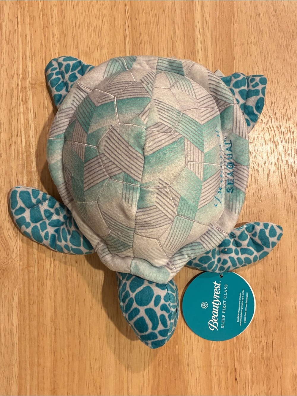 Beautyrest SeaQual Bahamas Sea Turtle Plush Toy - NWT